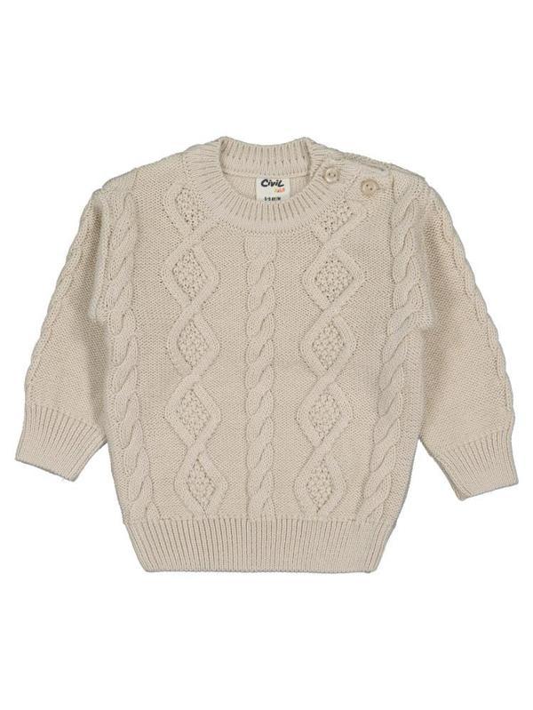 Civil Baby Rain Saç Örgü 6-18 Ay Kazak - Bej6-9 Ay - Image 1