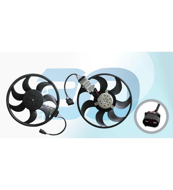 Volkswagen Touareg Audi Q7 Porsche Cayenne 3.0 TDI 2003 Sonrası Fan Motoru Davlumbazsız 4 Fişli - Image 1