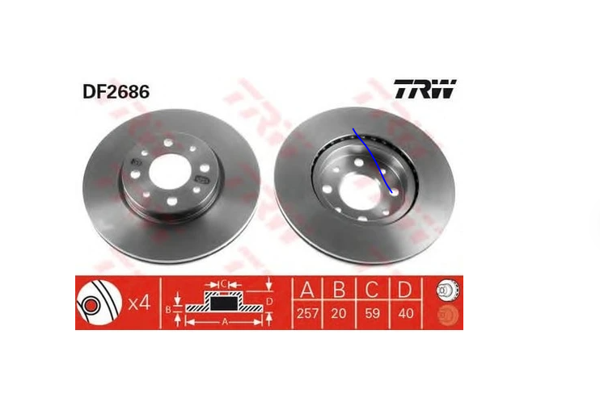 Fiat Albea 2002 ve Sonrası Ön Fren Disk Takımı - Image 1