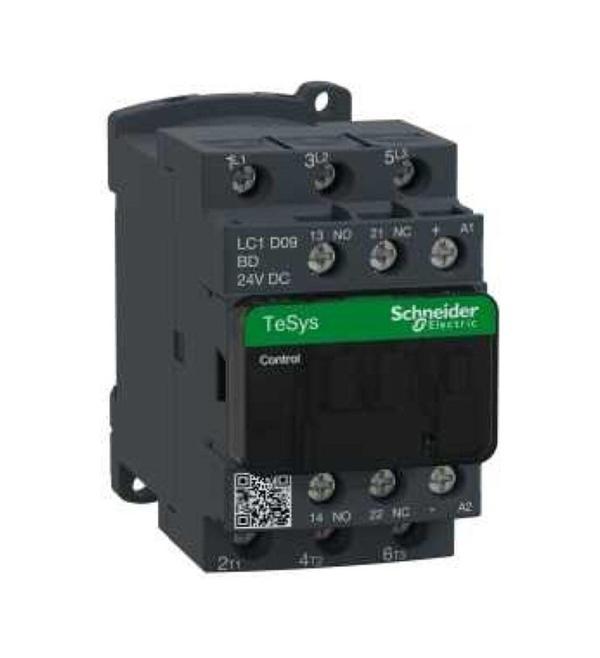 Schneider Lc1d09bd 4 Kw 9a 24v Dc 1 No 1 Nc Tesys D Kontaktör - Image 1