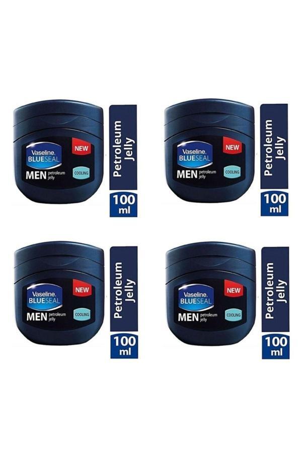 Vaseline Blueseal Vazelin Erkek 100 Ml 4 Adet Men Petroleum Jelly Cooling New - Image 1