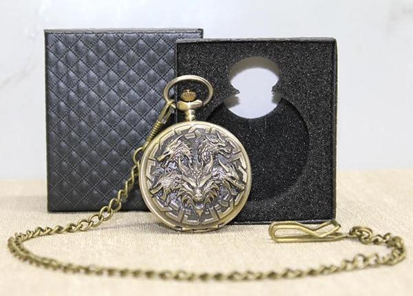 Özel Kutulu Dragonlu Antik Köstekli Saat - Image 1