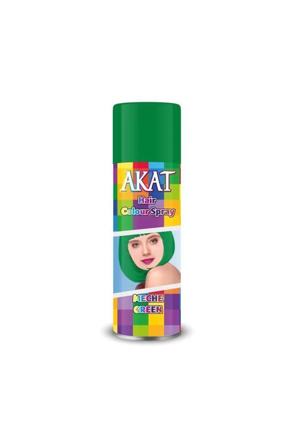 Akat Renkli Saç Spreyi /Yeşil 180 Ml - Image 1