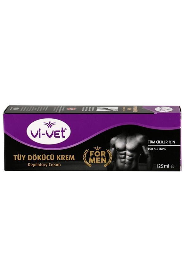 Vi-Vet Marka: Tüy Dökücü Krem 125 Ml For Men Kategori: Tüy Dökücü Krem - Image 1