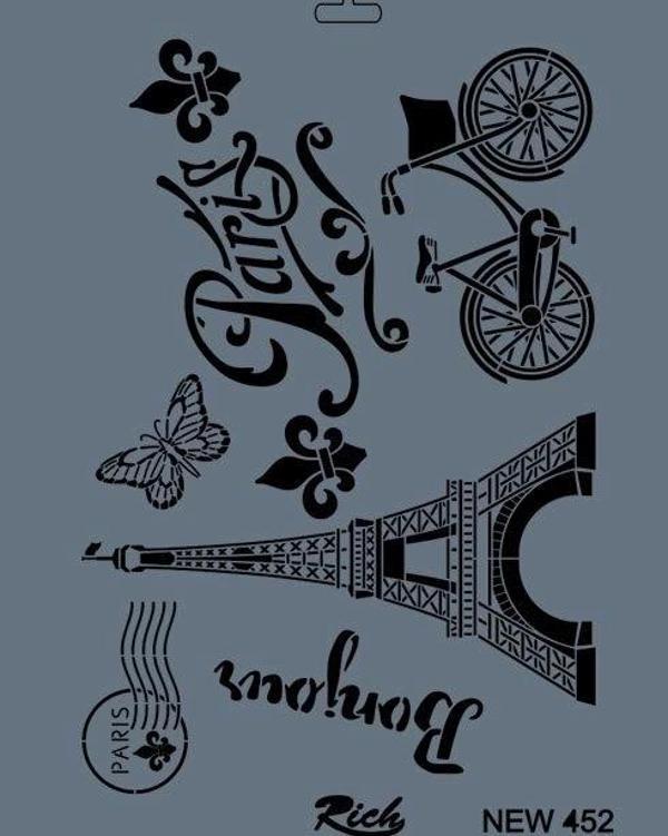 Supertrend Stencil Boyama Şablonu 25x35 cm. NEW-452 - Image 1