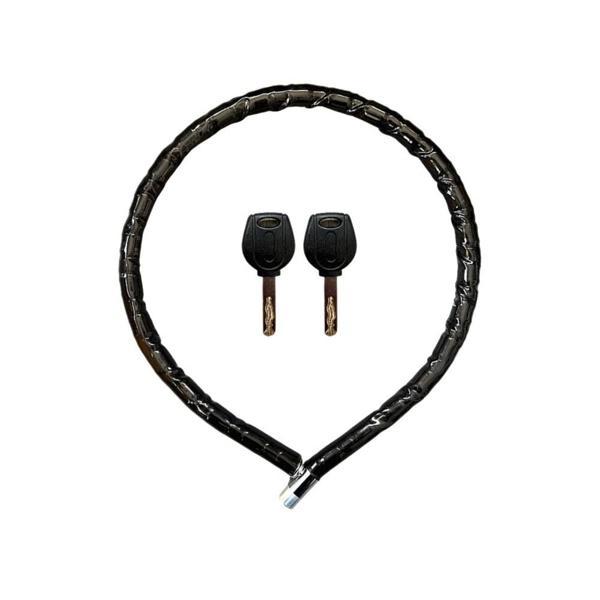 Motorsiklet Kilidi Anahtarlı Körüklü Siyah 120 Cm x 22 Mm YM-752 - Image 1