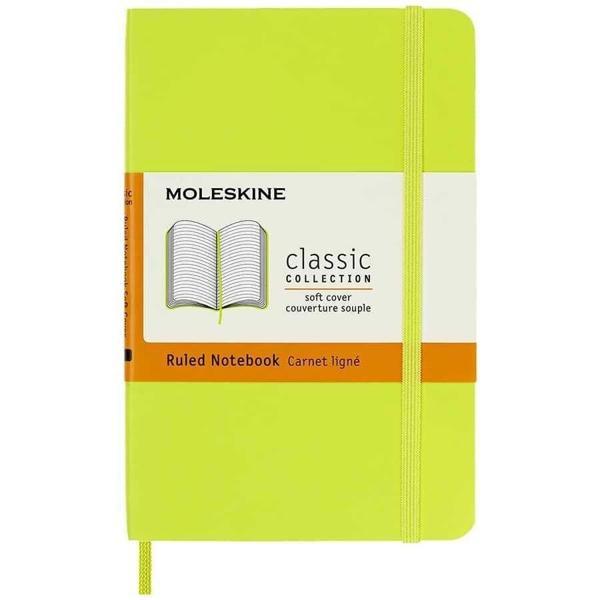 Supertrend Yumuşak Kapak Çizgili Defter Cep Boy 9x14 cm. 192 Sayfa Limon Yeşili - Image 1