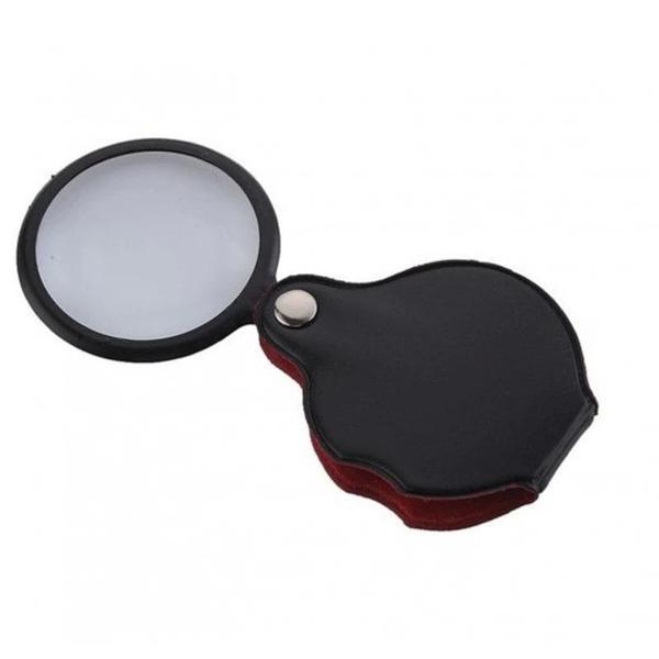 5X-50Mm-Mini Büyüteç Cepte Taşınan Optik Lens Katlanabilir Deri Kaplama Xx1051 - Image 1