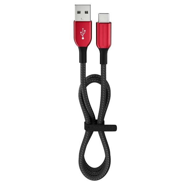 15 Watt 3A Usb-A To Type-C 1.2M Hızlı Şarj Kablosu Kırmızı FC36 - Image 1