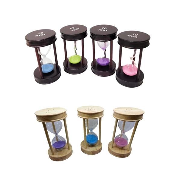 Dekoratif Ahşap 10 Dakika Kum Saati - Image 1