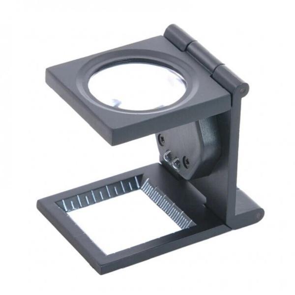 25x25 Mm Full Çelik Kaplı Katlamalı Büyüteç TH-9005B - Image 1