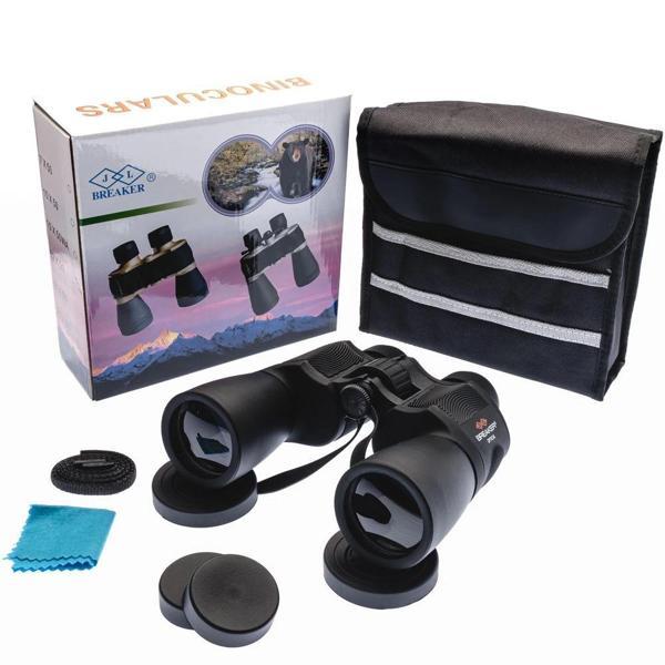 Breaker 7X50 WD2 Çift Göz Ayarlı Profesyonel El Dürbünü – 1000M/56M – Siyah - Image 1