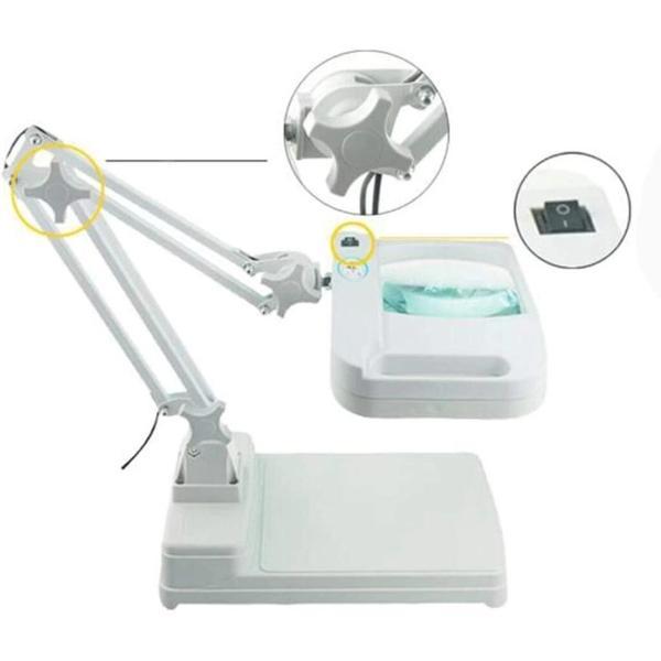 5X 10X Büyüteç - Led Işıklı Süper Parlak Enerji Tasarruflu  Masa Lambası Lt-861 - Image 1