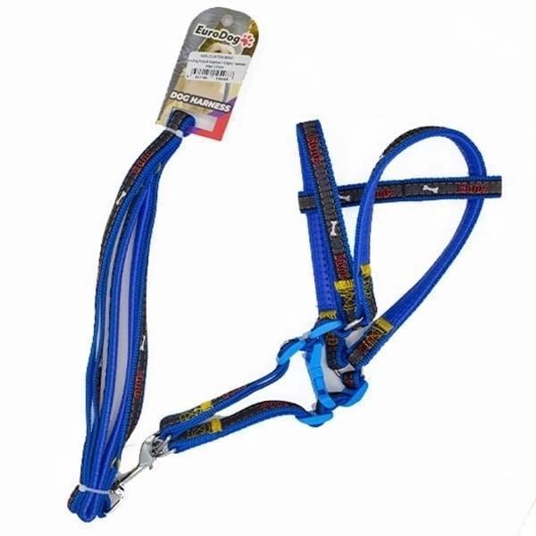 Euro Dog Köpek Uzatma Tasması ve Göğüs Tasması Mavi 120 Cm - Image 1