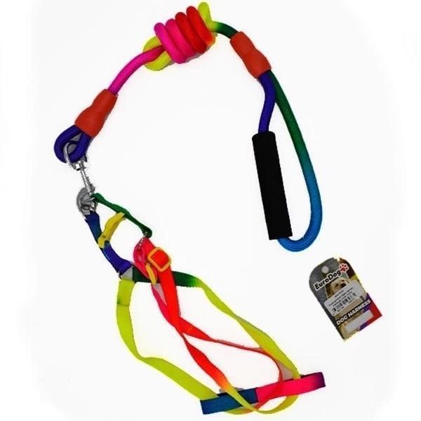 Euro Dog Köpek Göğüs Tasması Gökkuşağı 14 Mm 120 Cm - Image 1
