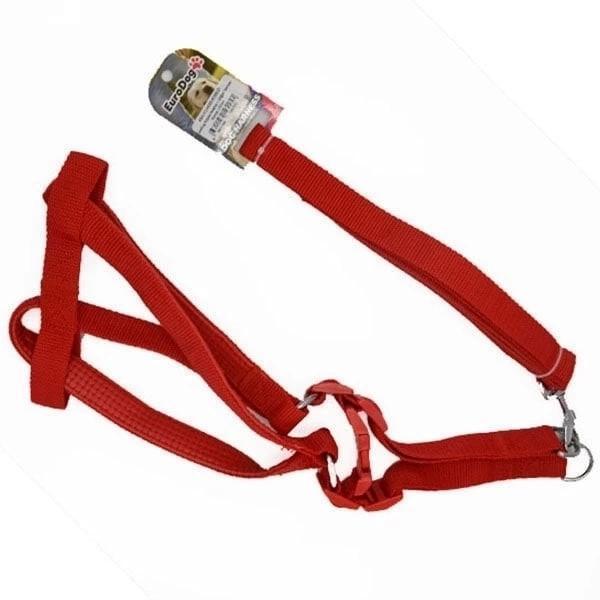 a Tasması ve Göğüs Tasması Takımı Kırmızı 20 Mm 120 Cm - Image 1