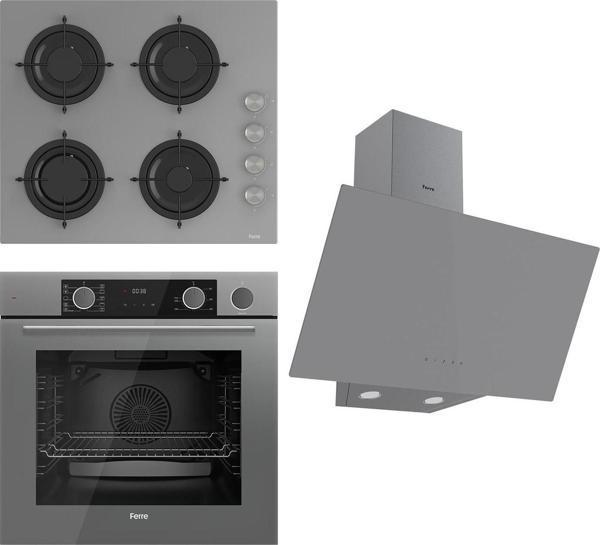 Ferre Steamart&Fryart Serisi Buharlı Pişirme Gri Set (Cs208 + Xe64Cpr +D079 ) - Image 1