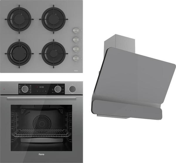 Ferre Steamart&Fryart Serisi Buharlı Pişirme Gri Set (Cs208 + Xe64Cpr +D082 ) - Image 1