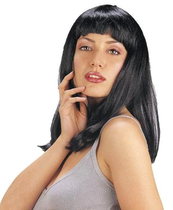 Siyah Renk Uzun Parti Peruğu - Image 1