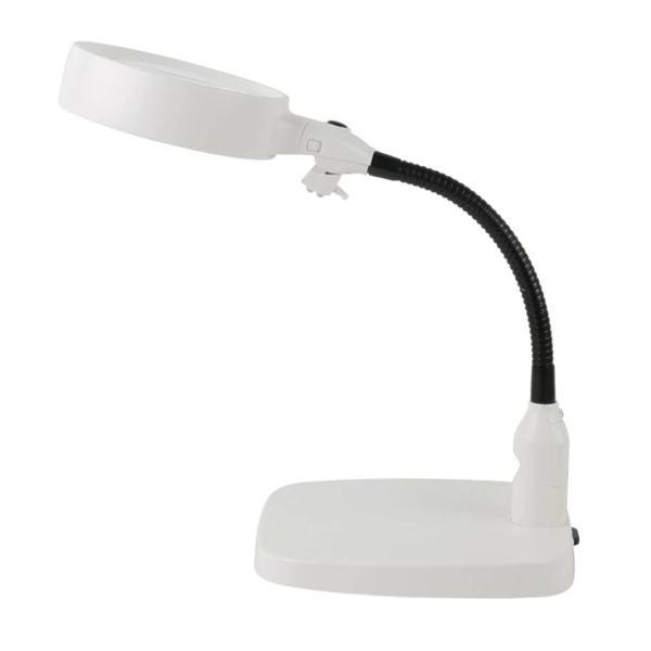 Masaüstü 10X Led Işıklı Büyüteç Okuma El Sanatları Onarım Büyüteç 7765 - Image 1