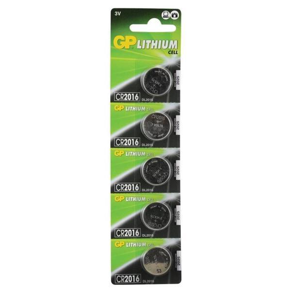 GP CR2016 Lityum Pil 5 li Paket - Image 1