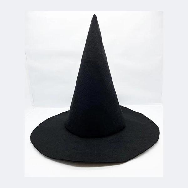 Siyah Renk Keçe Cadı Şapkası 35x38 cm - Image 1