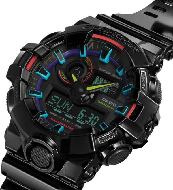 Casio Erkek G-Shock Kol Saati GA-700RGB-1ADR - Image 1