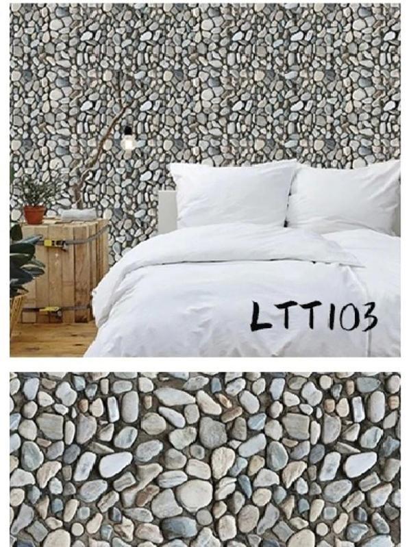 Çakıl Taşı Desenli Yapışkanlı Kaplama Kağıdı  Büyük Boy 3 Metre - Image 1