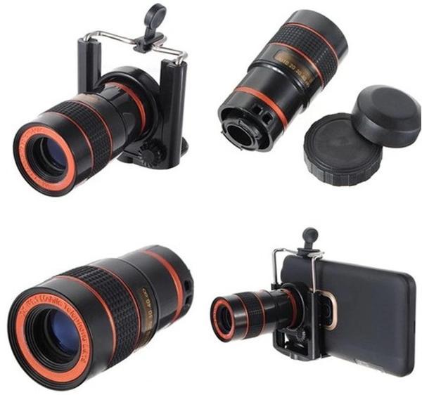 8X18 Zoom Teleskop Telefon Kamera Lensi Mini El Dürbünü - Image 1