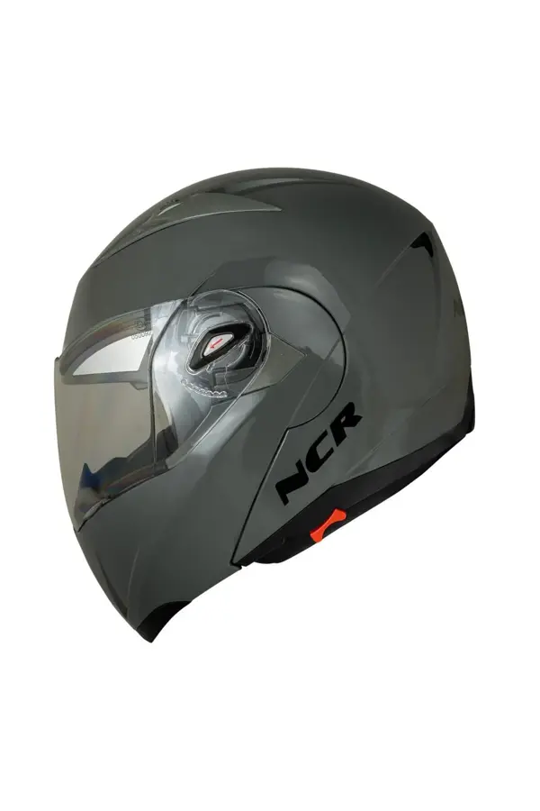 NCR Kask Çene Açılır Vizörlü Parlak Siyah (Ece Belgeli) - Image 1