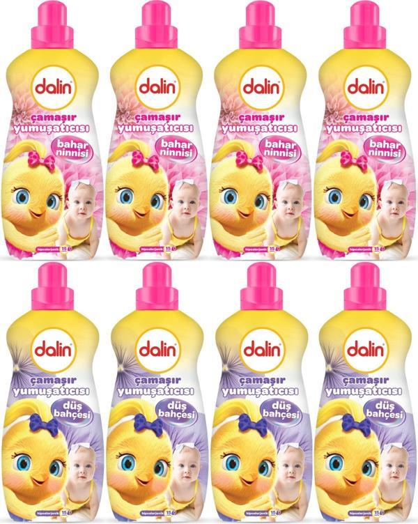 Dalin Çamaşır Yumuşatıcı 1500ML Bahar Ninnisi + 1500ML Düş Bahçesi (Karma 8 Li Set) - Image 1