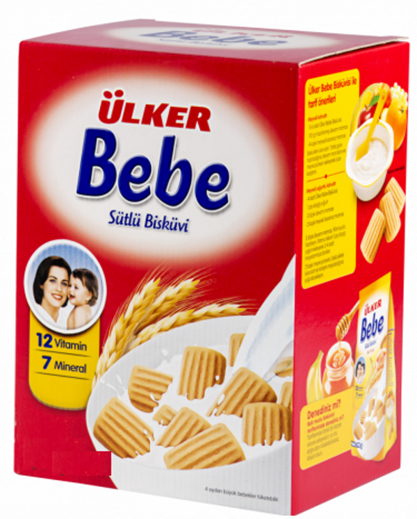 Ülker Bebe Bisküvisi 800Gr 12 Vitaminli Kutu 8 Li Set - Image 1