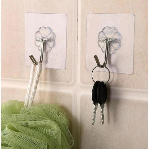 Kendinden Yapışkanlı Şeffaf Askı 5 Li Set - Image 1