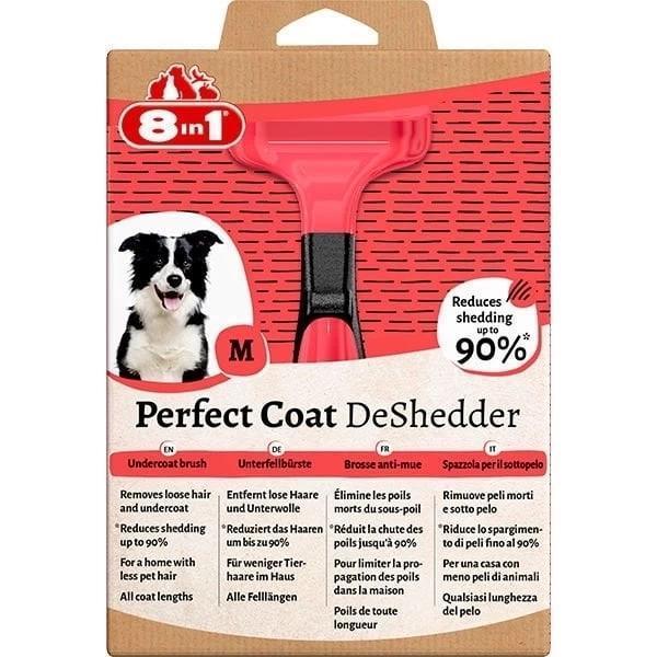 8 in 1 Perfect Coat Köpek Tüy Toplayıcı Tarak Medium - Image 1