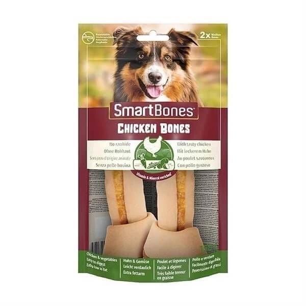 Smart Bones Tavuklu Düğüm Kemik Köpek Ödül Maması M 2 Adet 13 Cm - Image 1