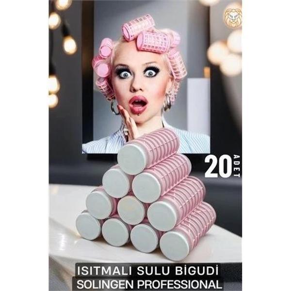 Isıtmalı Sulu Bigudi 2.5 cm 20 Adet Solingen Professional - Image 1