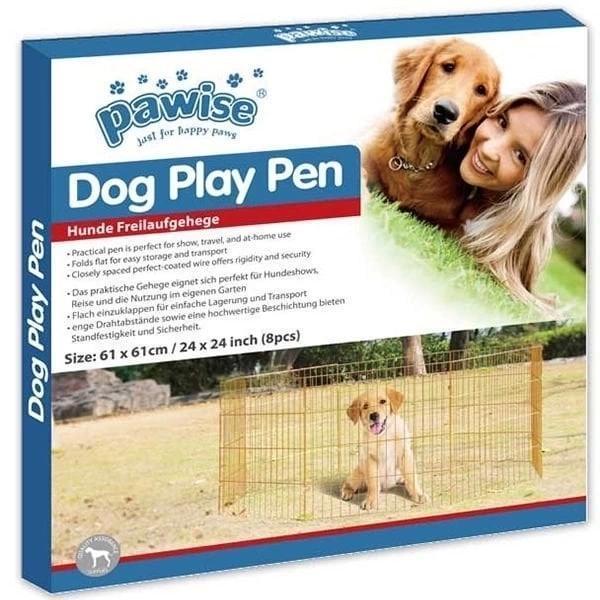 Pawise Metal Köpek Oyun Bahçesi Çiti 8 Parça 60x60 Cm - Image 1