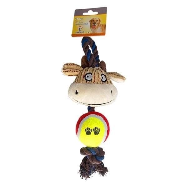 Eastland Tenis Toplu İnek Diş İpli Köpek Oyuncağı 30 Cm - Image 1