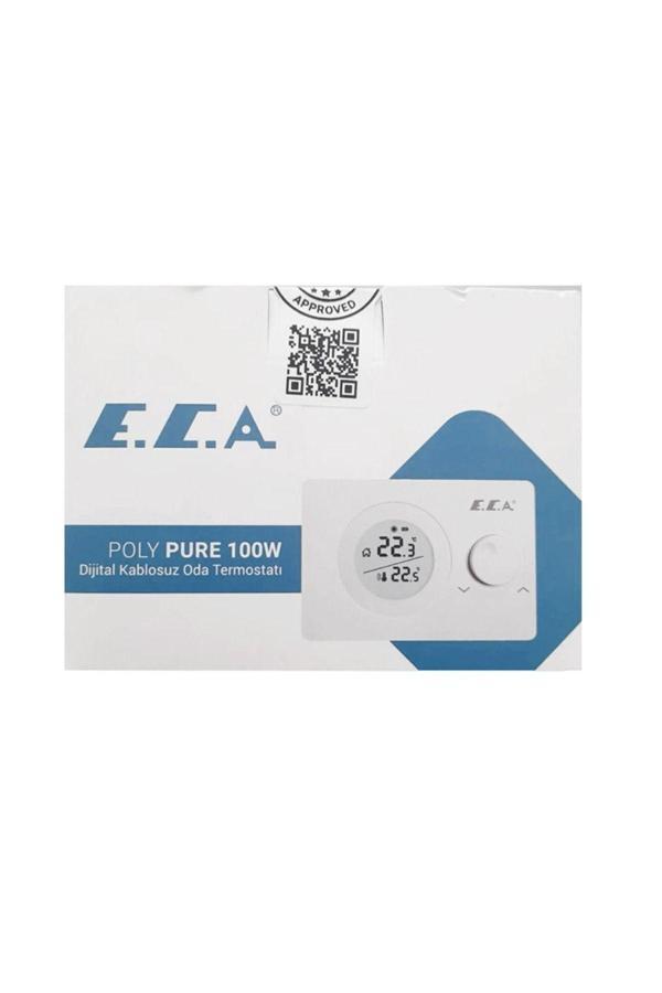 E.C.A Poly Pure 100 W Kablosuz Oda Termostatı - Image 1