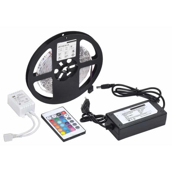 5 MT 3 Cipli Rgb Şerit Led Silikonlu Adaptör Uzaktan Kumanda Tak Çalıştır - Image 1