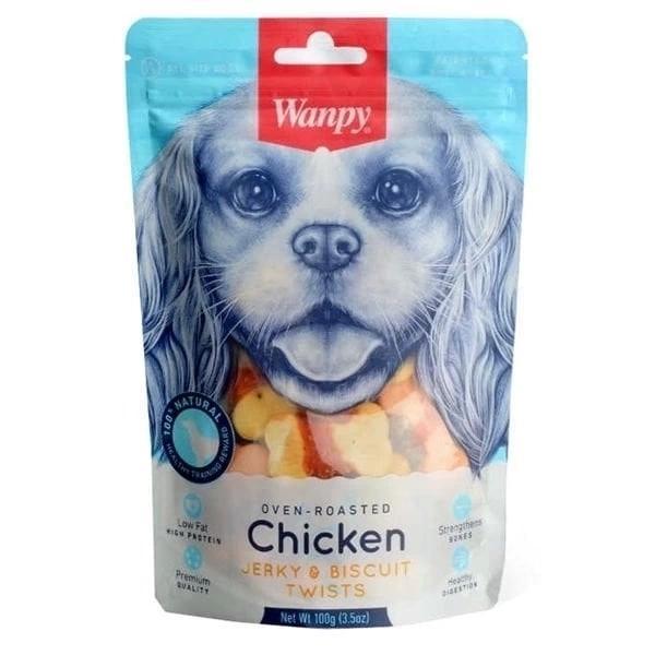Wanpy Bisküvi Üzeri Tavuk Sargılı Köpek Ödül Maması 100 Gr - Image 1