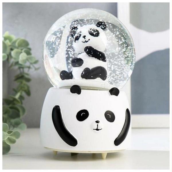 Siyah Beyaz Panda Kar Küresi Büyük Boy - Image 1