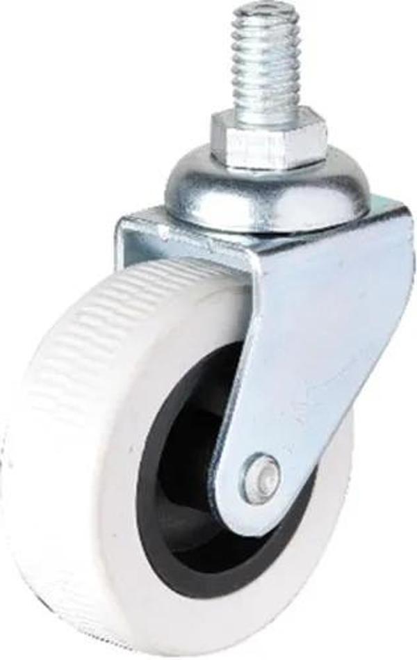 322 - 50x20 Mm Gri Vidalı Teker 4 Adet - Image 1