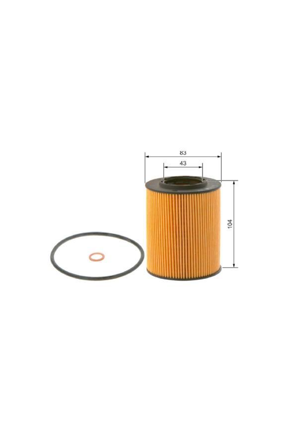 Bosch 09864B7017 Yag Fıltresı Bmw E36 E46 5 Serısı E39 E60 E38 E65 X3 E83 X5 E53 Uyumlu - Image 1