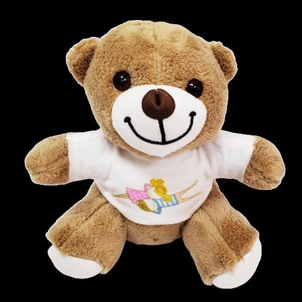 Sevimli Tişörtlü Peluş Ayicik - Image 1