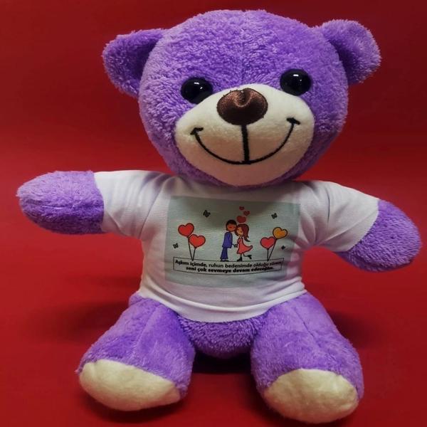 Mutlu Aşıklar Temalı Peluş Ayıcık - Image 1