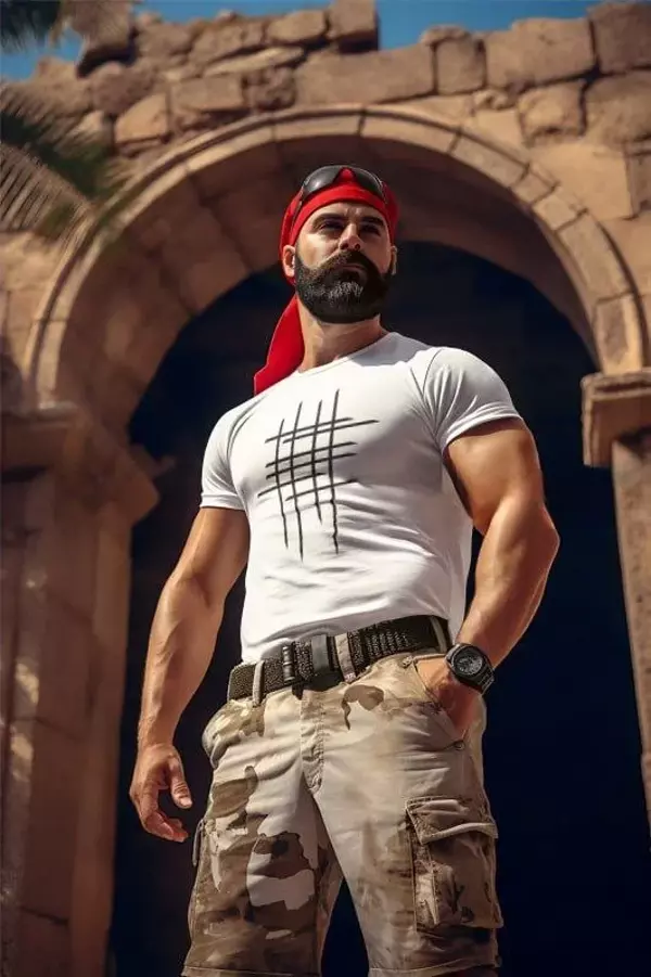 Unisex Bisiklet Yaka Baskılı Oversize T-Shirt - Beyaz - Image 1