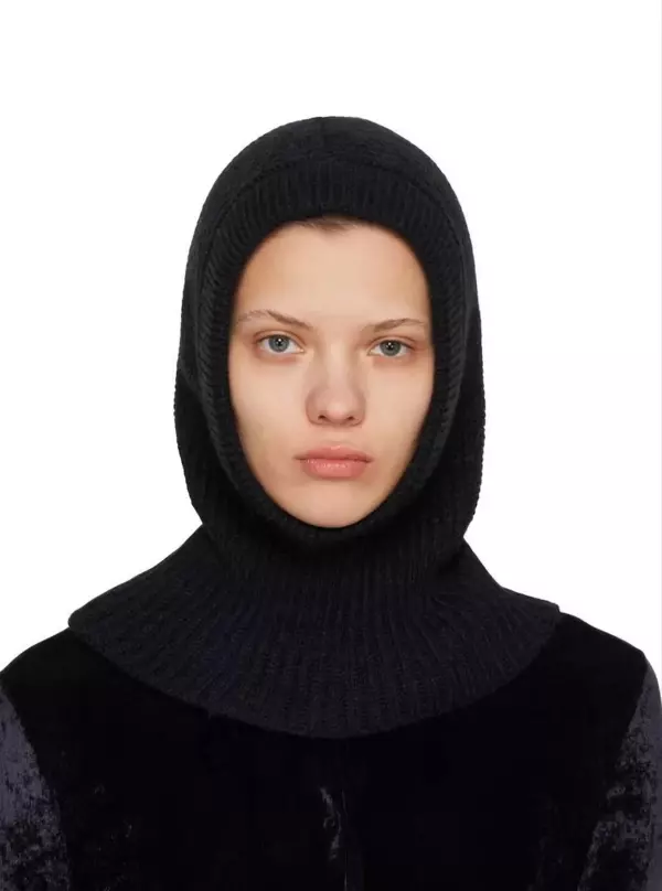 Kışlık Tam Kalıp Boğazlı Dokuma Triko Bere - Siyah - Image 1
