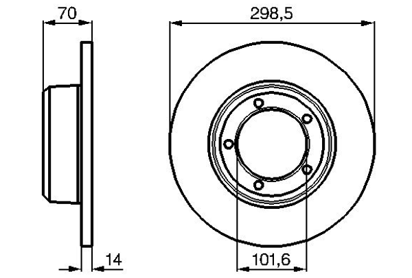 Land Rover Freelander 2001-2006, Range Rover Evoque 2011-2018 Arka Fren Diski - Image 1