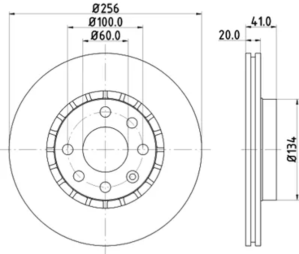 Opel Astra F 1991-1998, Corsa B 1993-2000, Vectra A 1988-1995 Ön Fren Aynası - Image 1